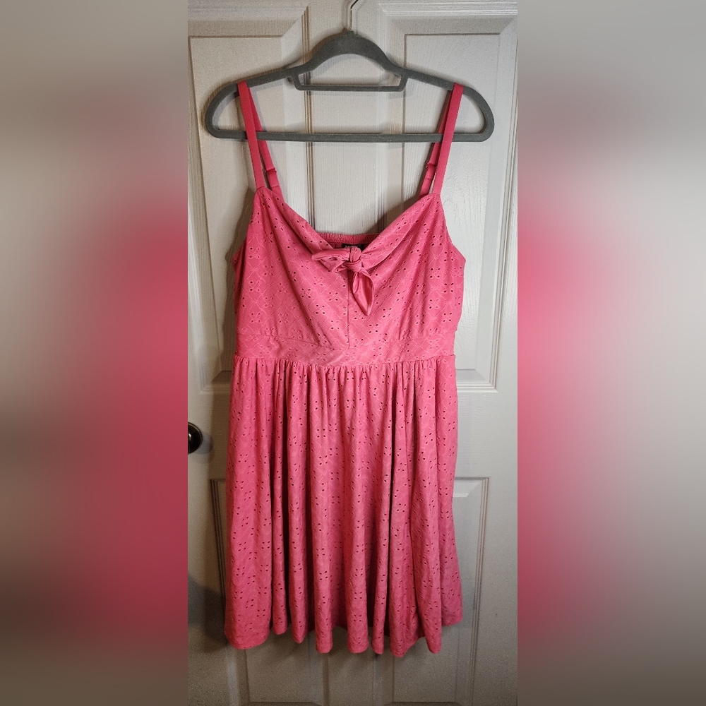 Torrid Pink Eyelet Dress